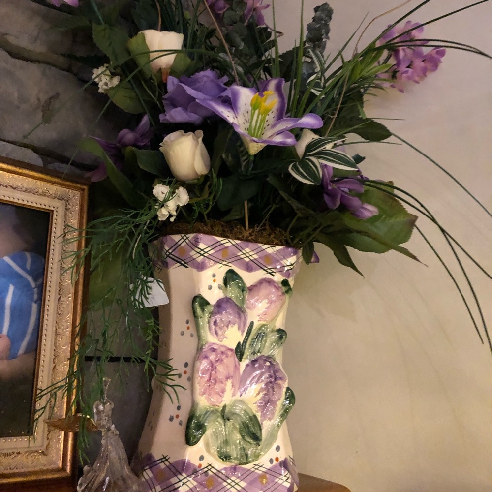 Purple vase